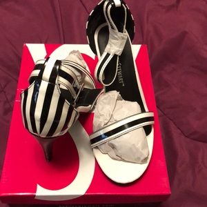Striped Ashley Stewart sandal
